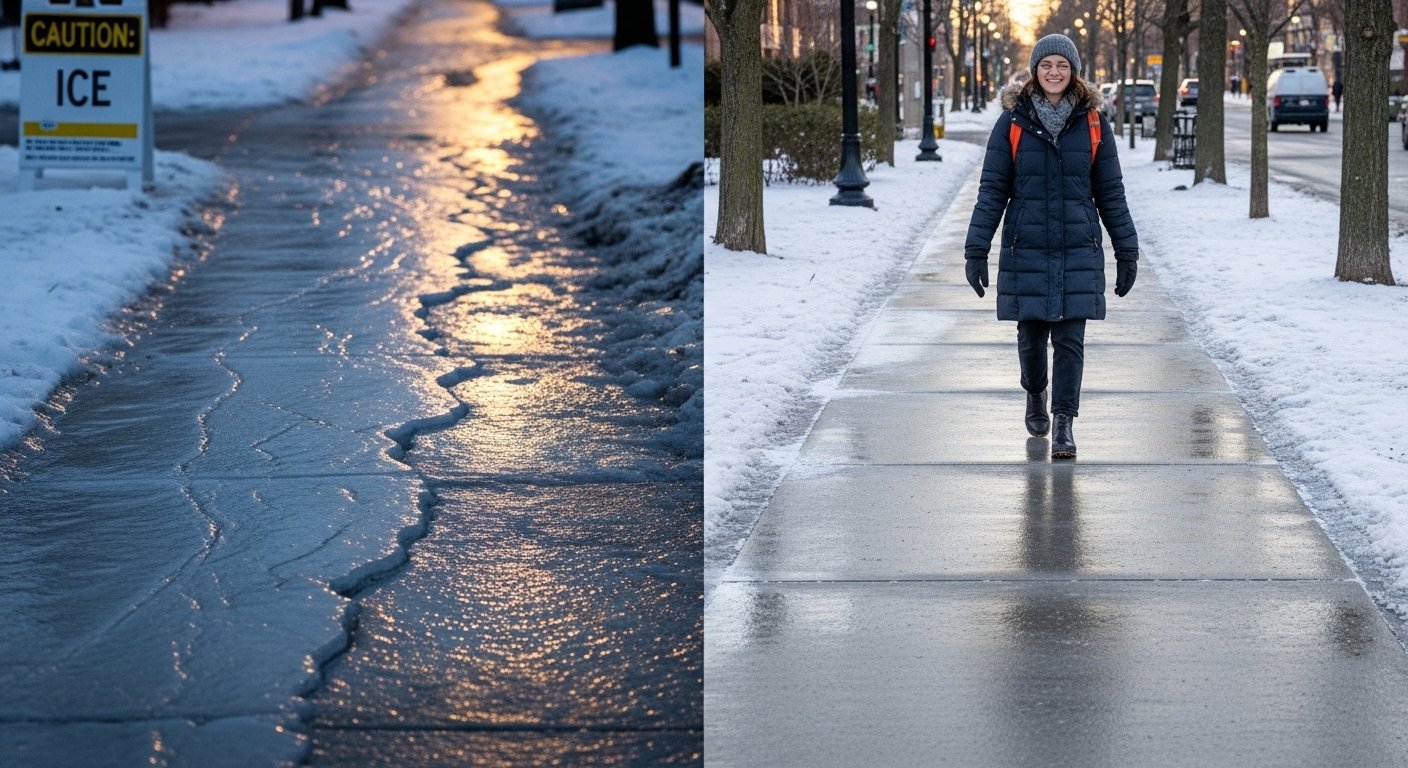 Ice Covered Driveway Emergency Service