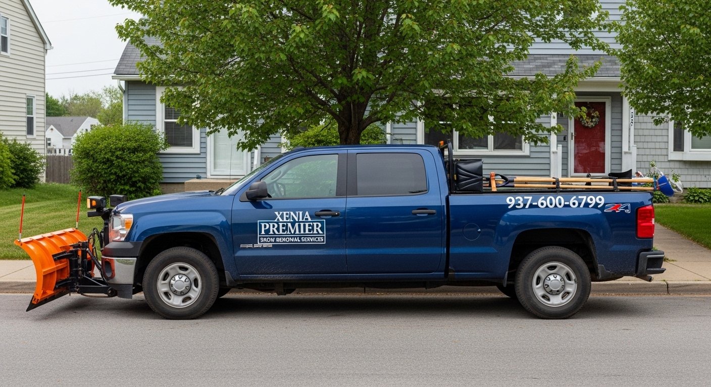 Residential Snow Removal in Xenia, OH crew and equipment