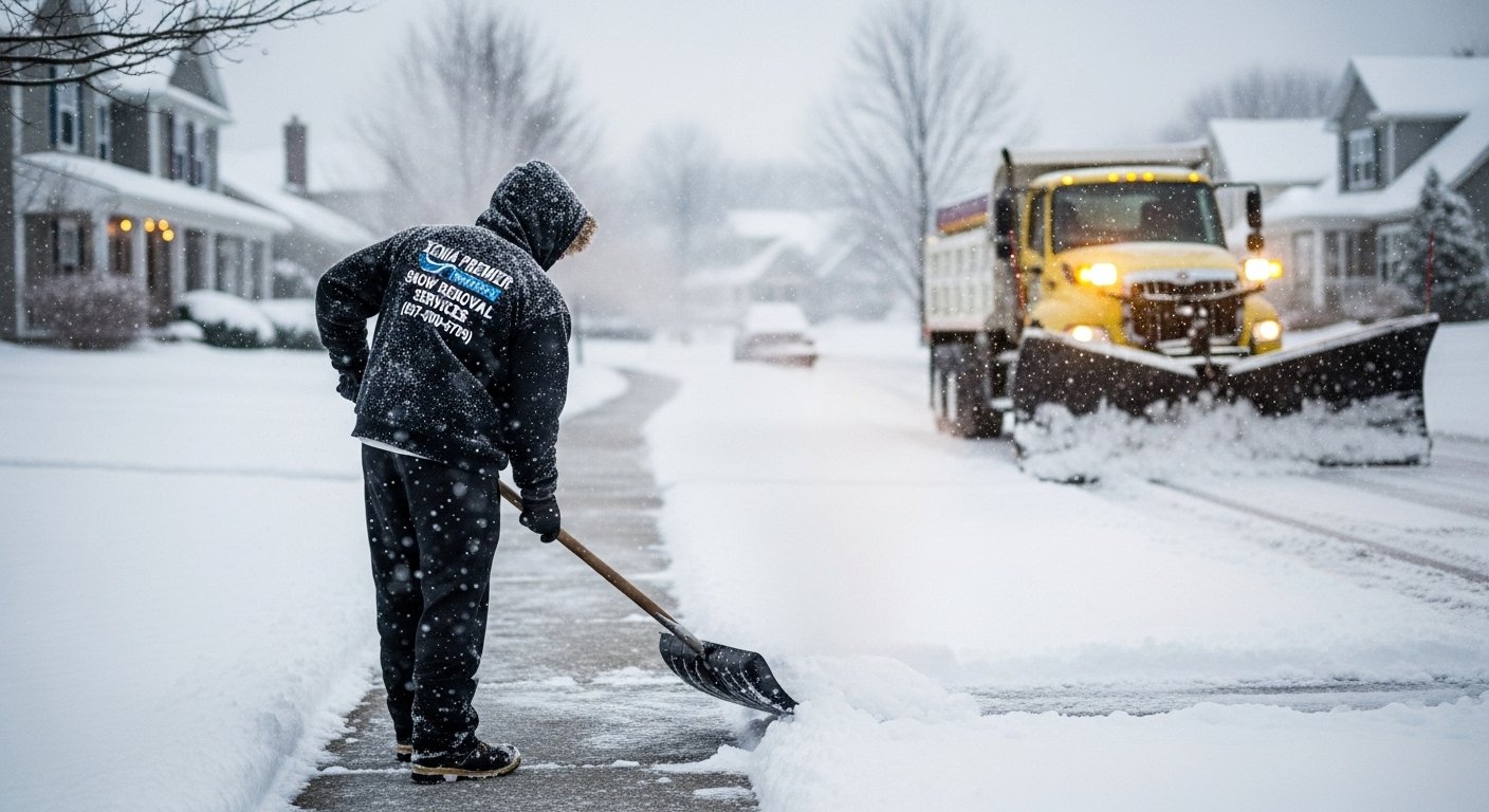 Residential Snow Removal in Xenia, OH process