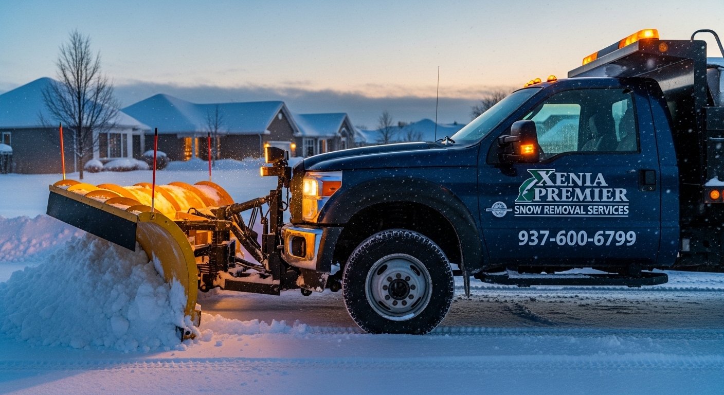Emergency Snow Removal in Xenia, OH crew and equipment